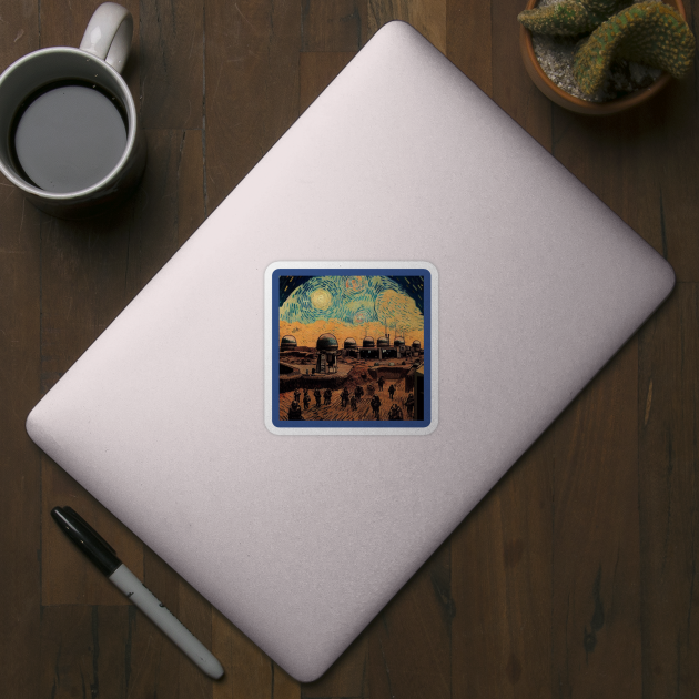 Starry Night in Mos Eisley Tatooine by Grassroots Green